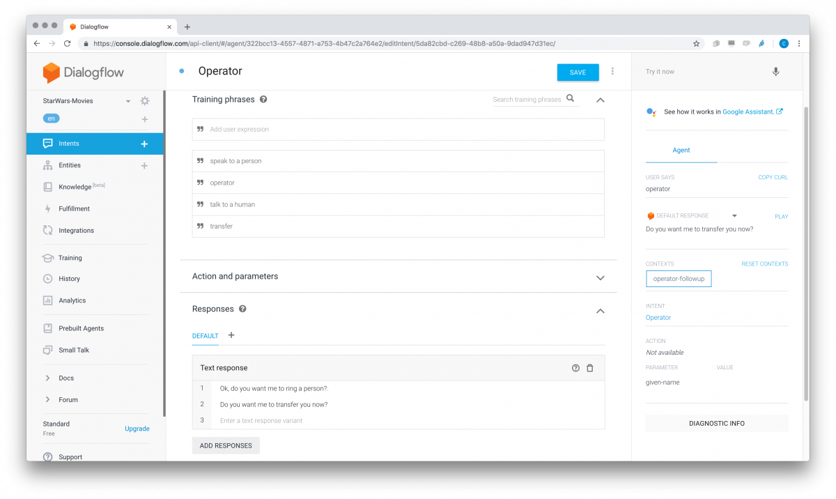 How to make a dial-in IVR with Dialogflow