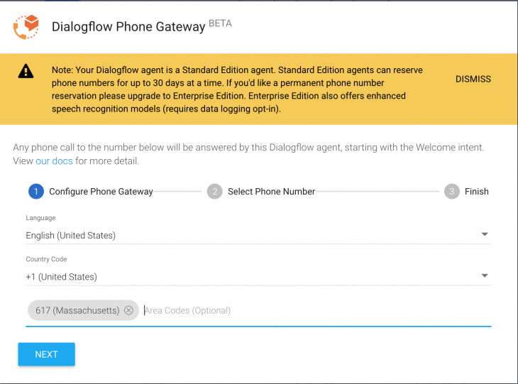 How to make a dial-in IVR with Dialogflow